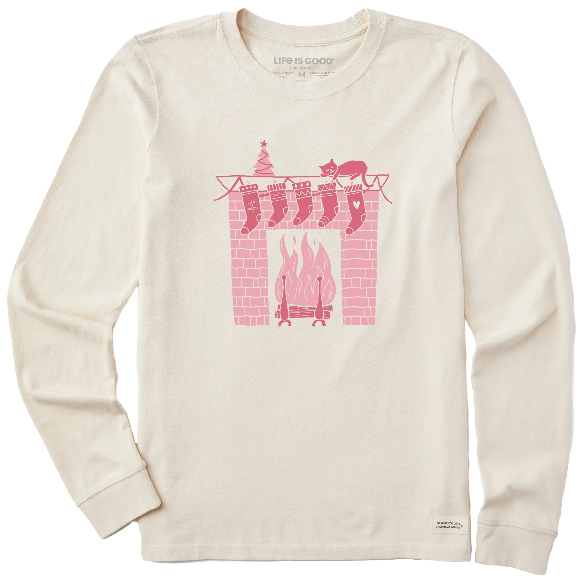 Women's Fireside Stockings Long Sleeve Crusher Tee Life is Good