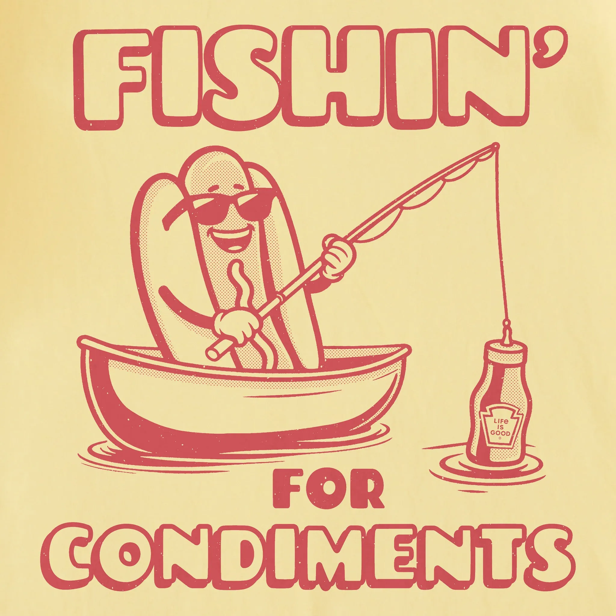 Women's Fishin' for Condiments Short Sleeve Tee Life is Good