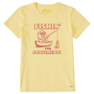Women's Fishin' for Condiments Short Sleeve Tee Life is Good