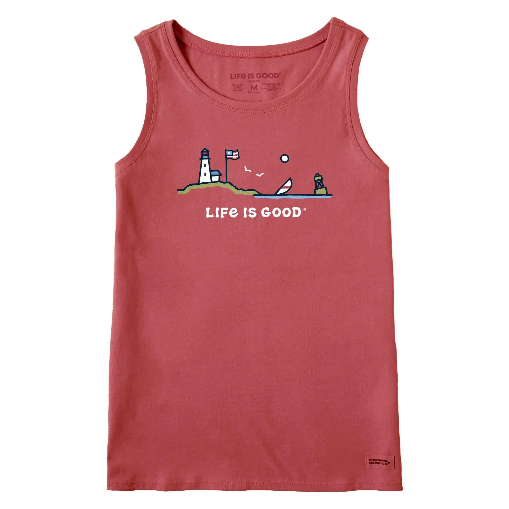 Women's Flag Ocean Vista Crusher Tank Life is Good