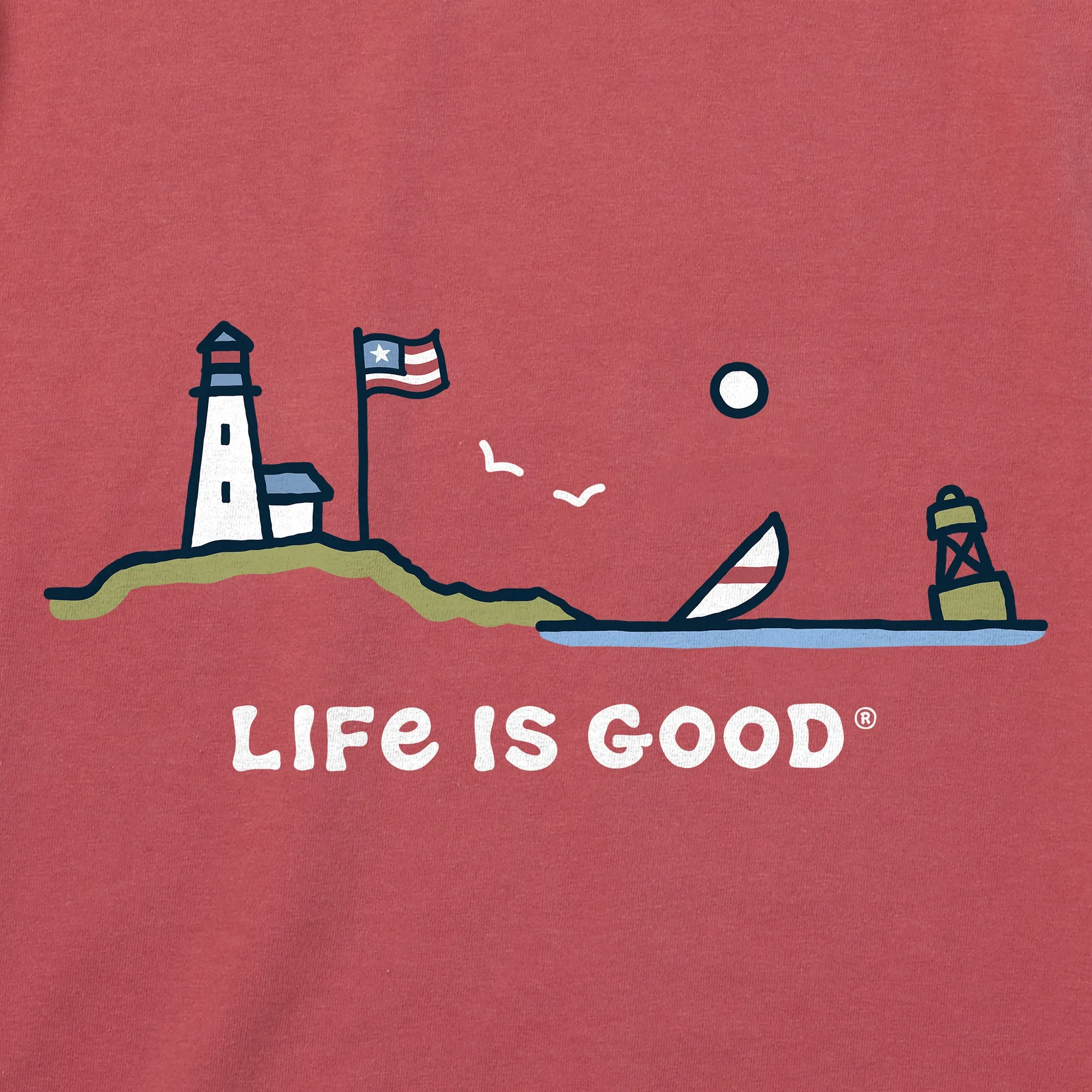 Women's Flag Ocean Vista Crusher Tank Life is Good