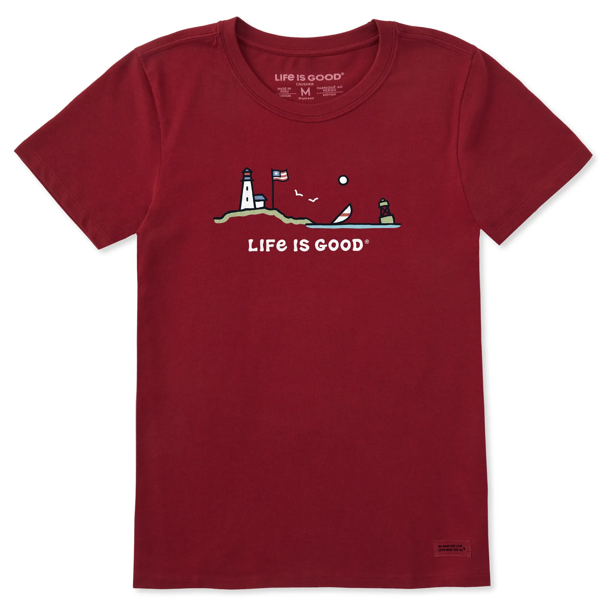Women's Flag Ocean Vista Short Sleeve Crusher Tee Life is Good