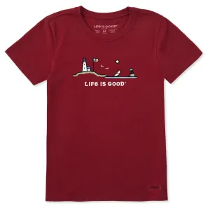 Women's Flag Ocean Vista Short Sleeve Crusher Tee Life is Good