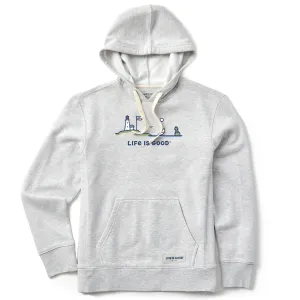 Women's Flag Ocean Vista Simply True Fleece Hoodie Life is Good