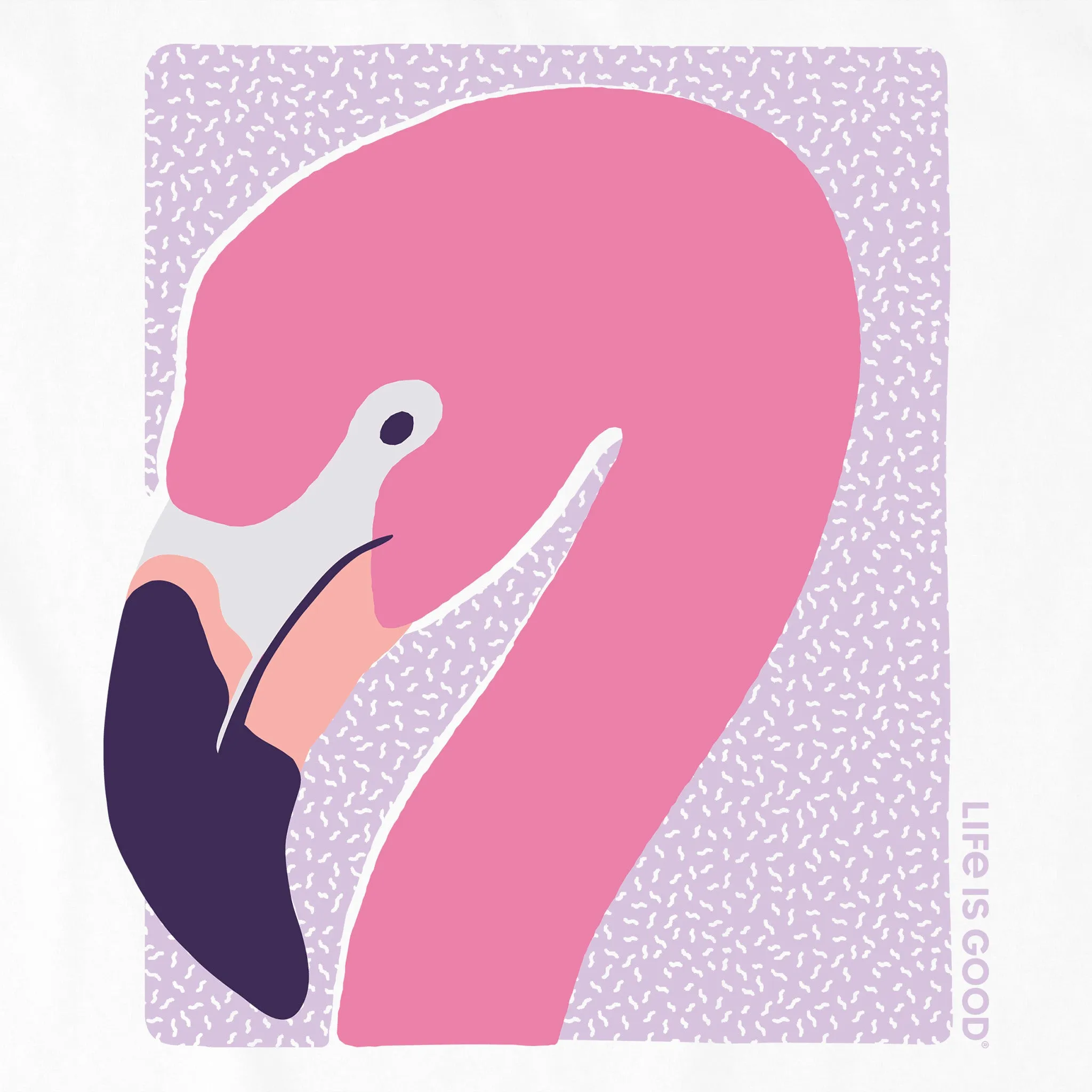 Women's Flamingo Face Crusher Tank Life is Good
