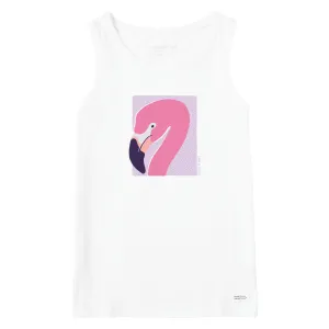 Women's Flamingo Face Crusher Tank Life is Good