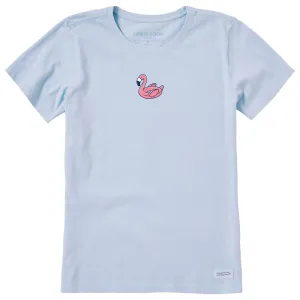 Women's Flamingo Floatie Short Sleeve Crusher Tee Life is Good