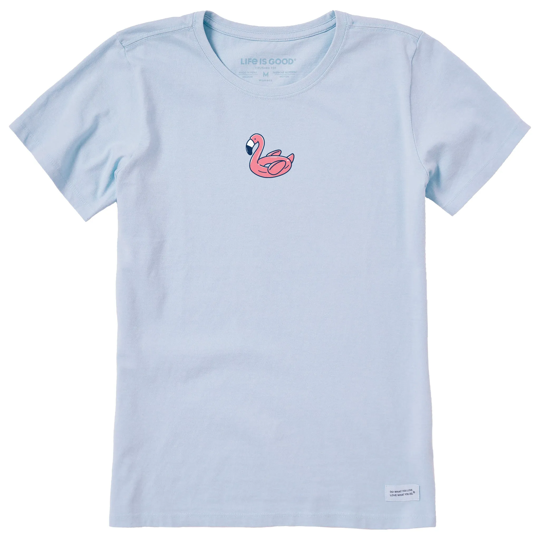 Women's Flamingo Floatie Short Sleeve Crusher Tee Life is Good