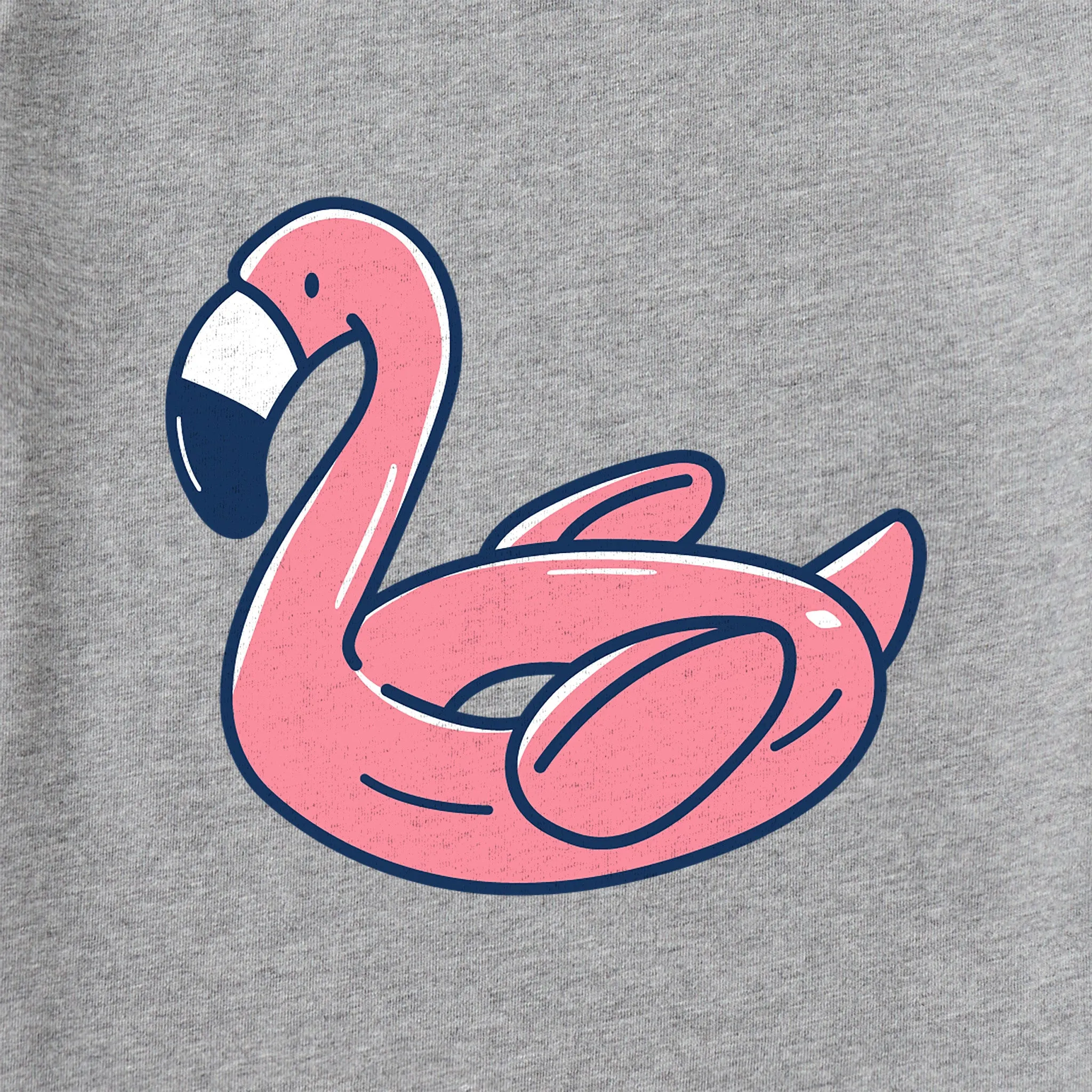 Women's Flamingo Floatie Short Sleeve Crusher Vee Life is Good