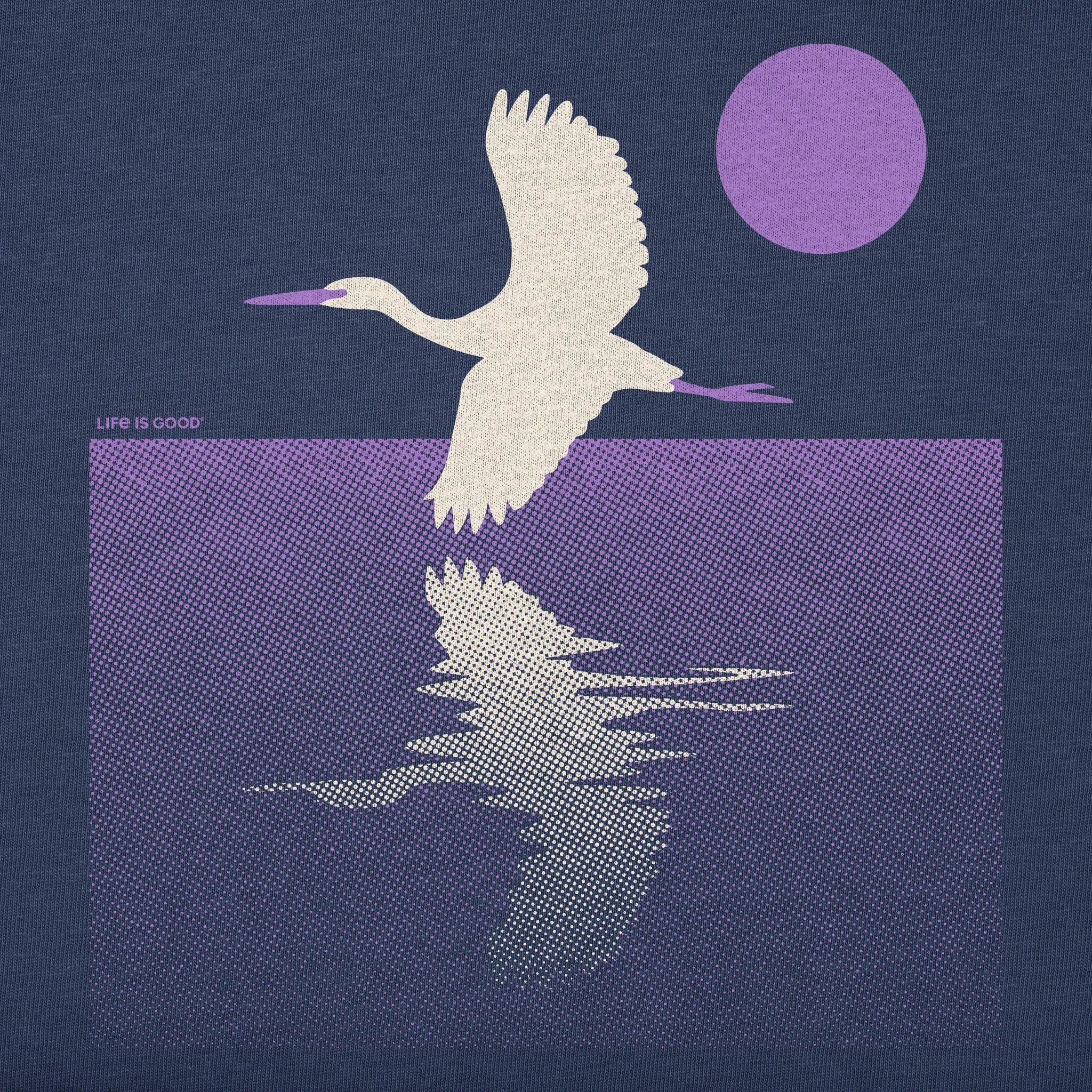 Women's Flight Over the Water Short Sleeve Crusher Tee Life is Good