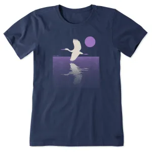 Women's Flight Over the Water Short Sleeve Crusher Tee Life is Good