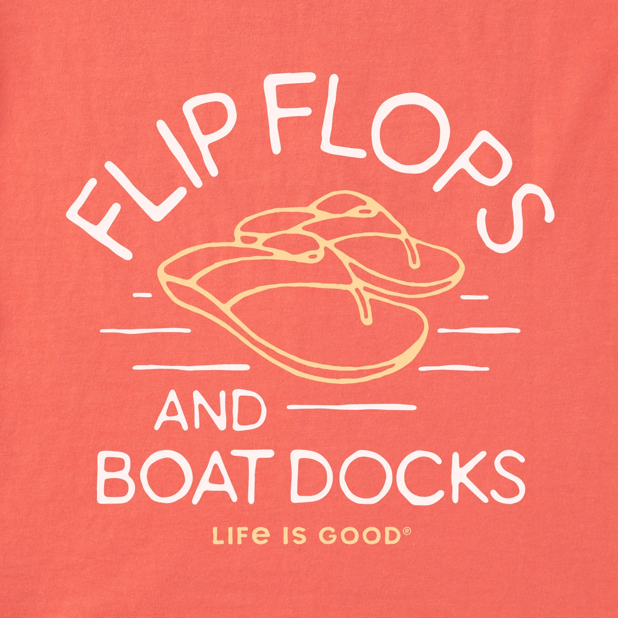Women's Flip Flops & Boat Docks Crusher Tank Life is Good
