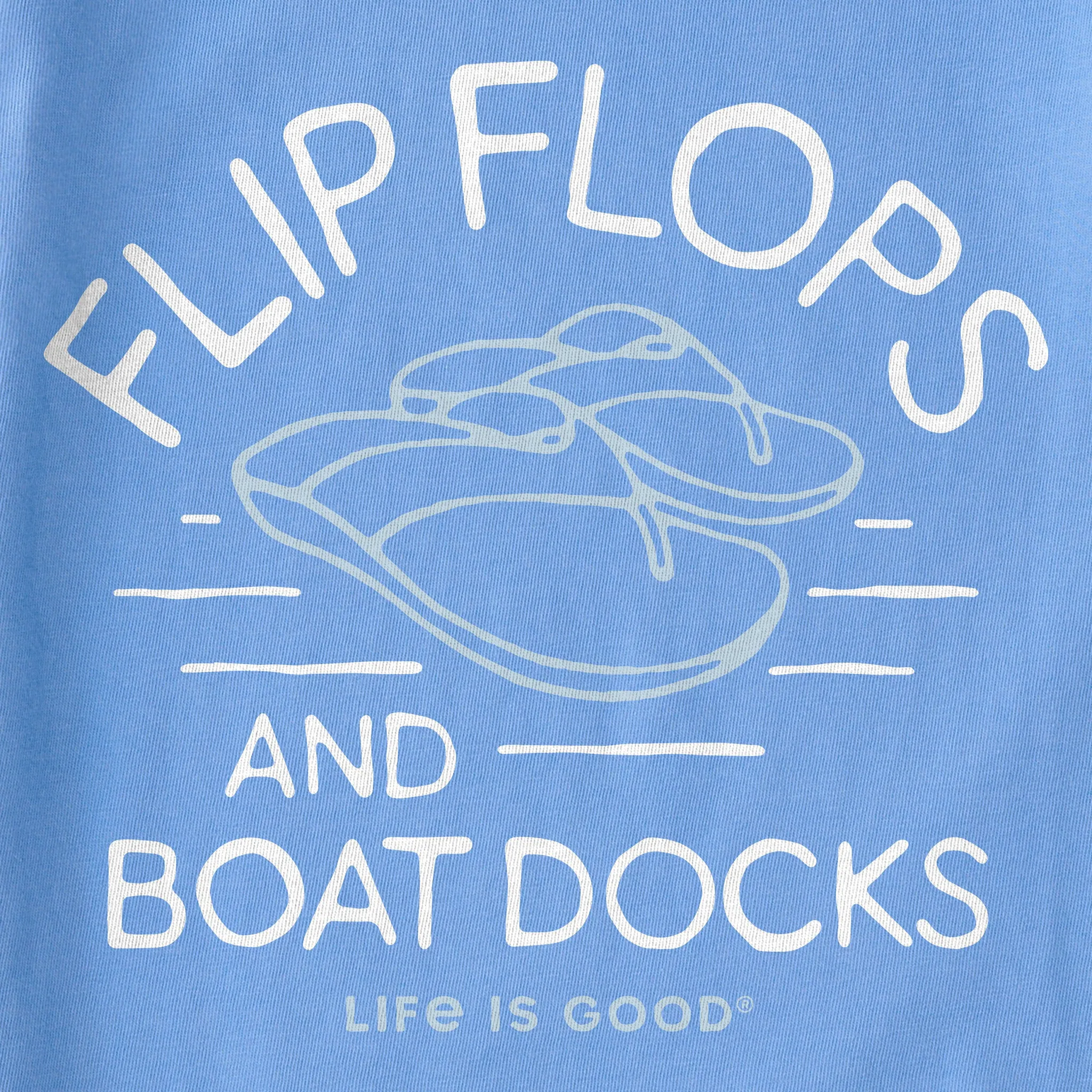 Women's Flip Flops & Boat Docks Crusher Tank Life is Good