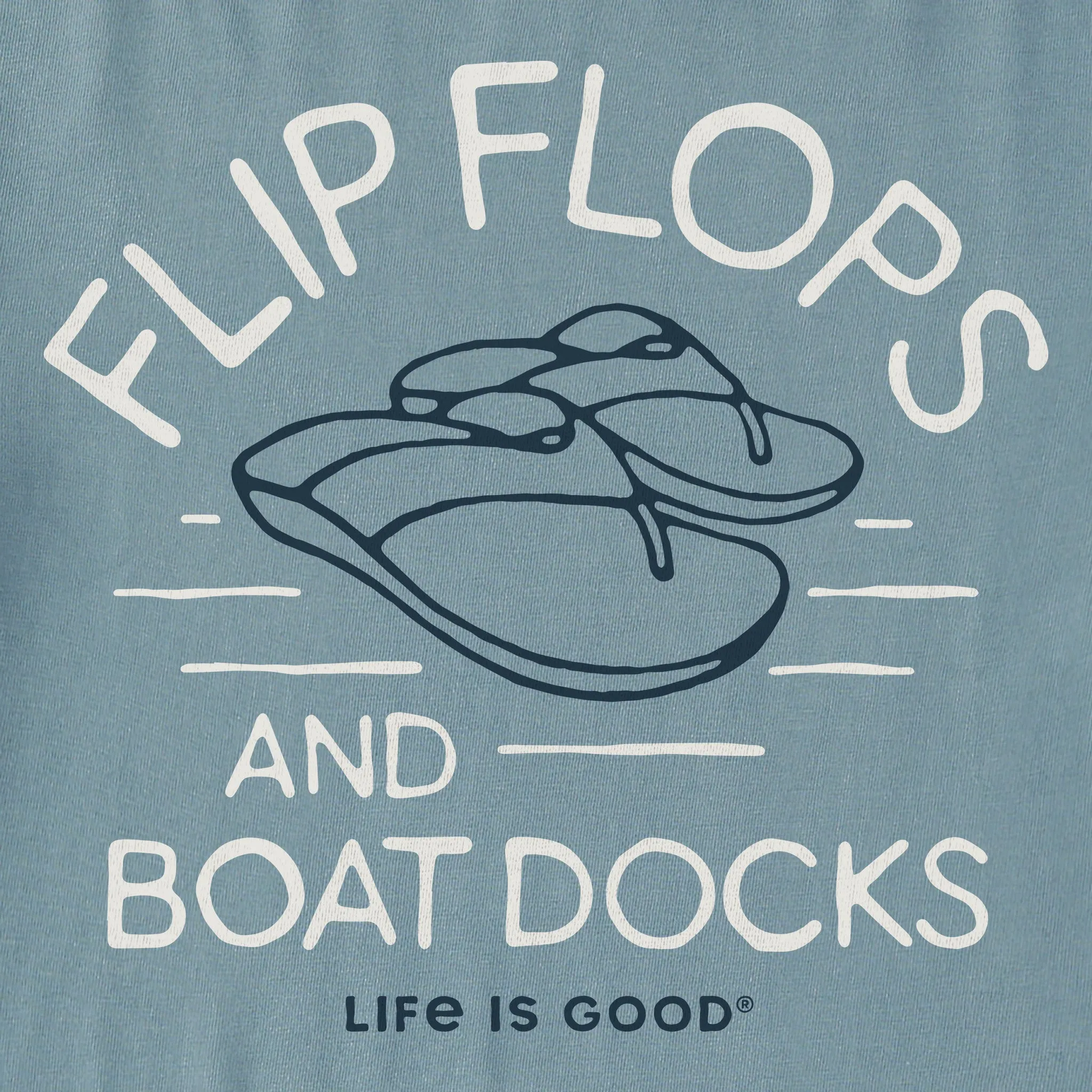 Women's Flip Flops & Boat Docks Crusher Tank Life is Good