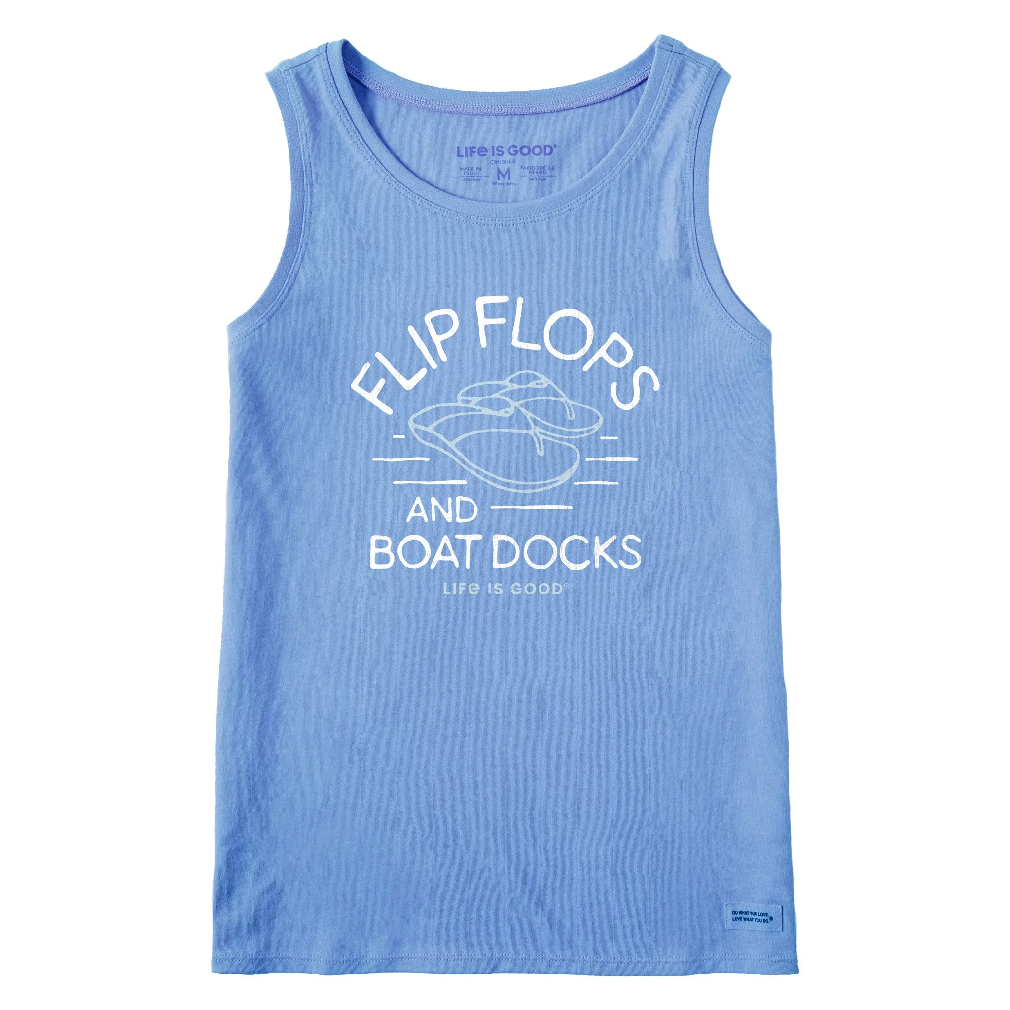 Women's Flip Flops & Boat Docks Crusher Tank Life is Good