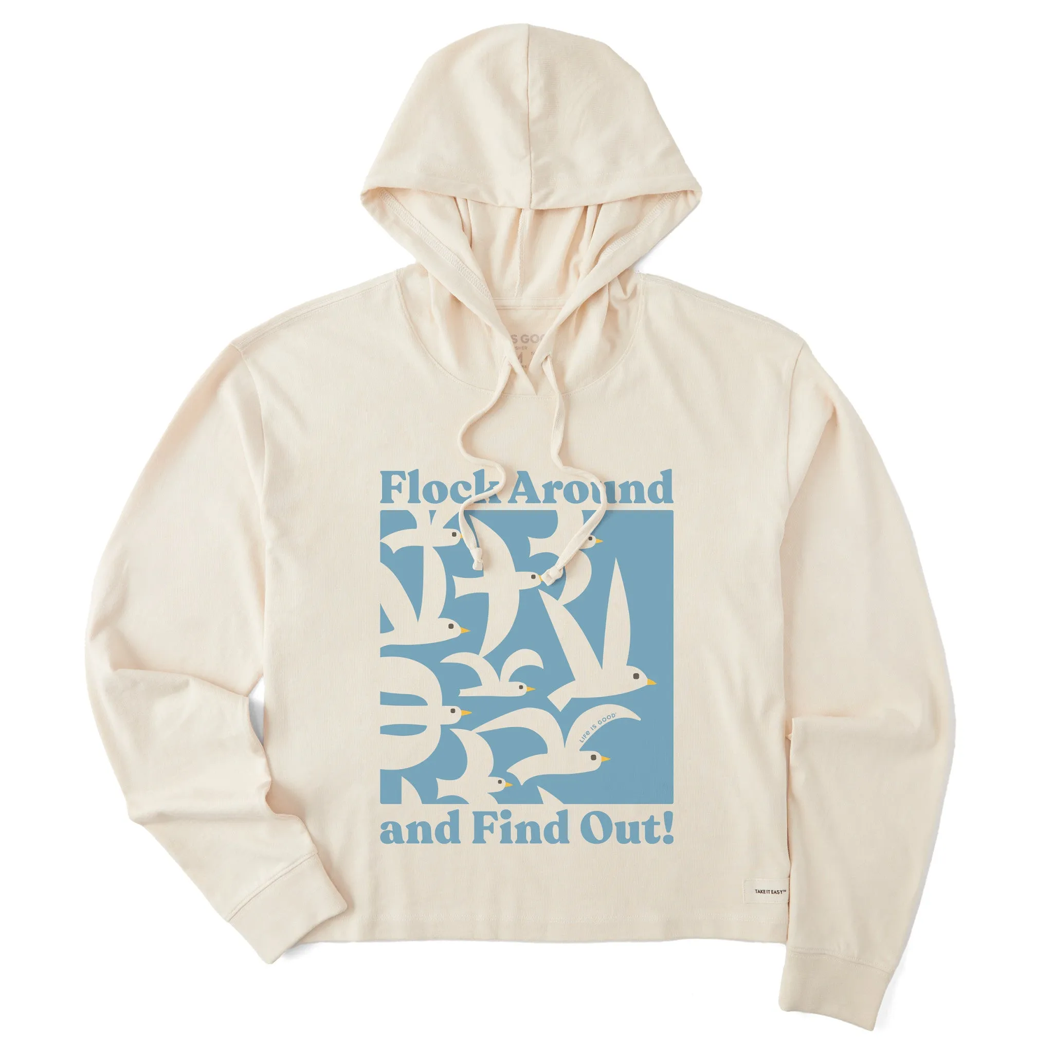 Women's Flock Around and Find Out Crusher Boxy Hoodie Life is Good