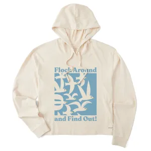 Women's Flock Around and Find Out Crusher Boxy Hoodie Life is Good