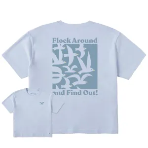 Women's Flock Around and Find Out Short Sleeve Crusher Boxy Tee Life is Good