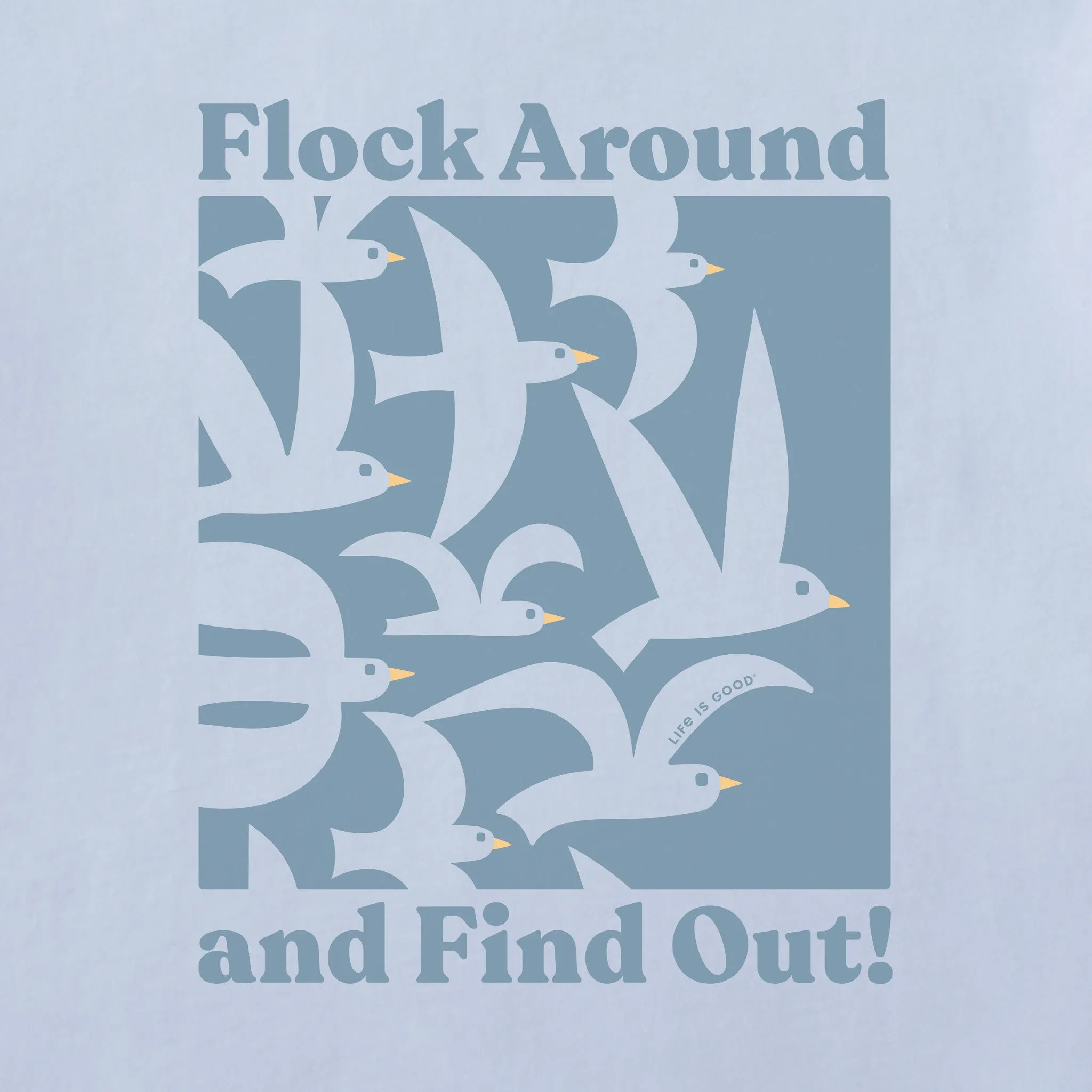 Women's Flock Around and Find Out Short Sleeve Crusher Boxy Tee Life is Good