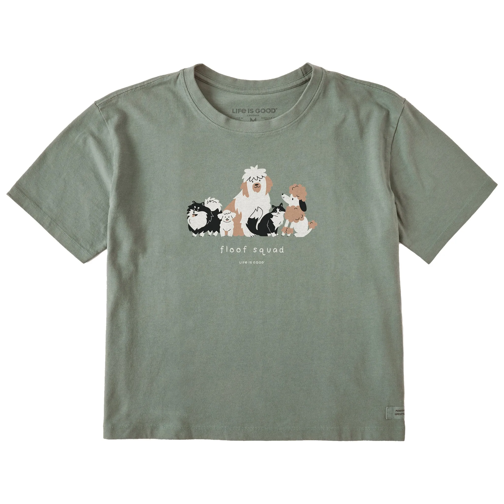 Women's Floof Squad Short Sleeve Crusher Boxy Tee Life is Good