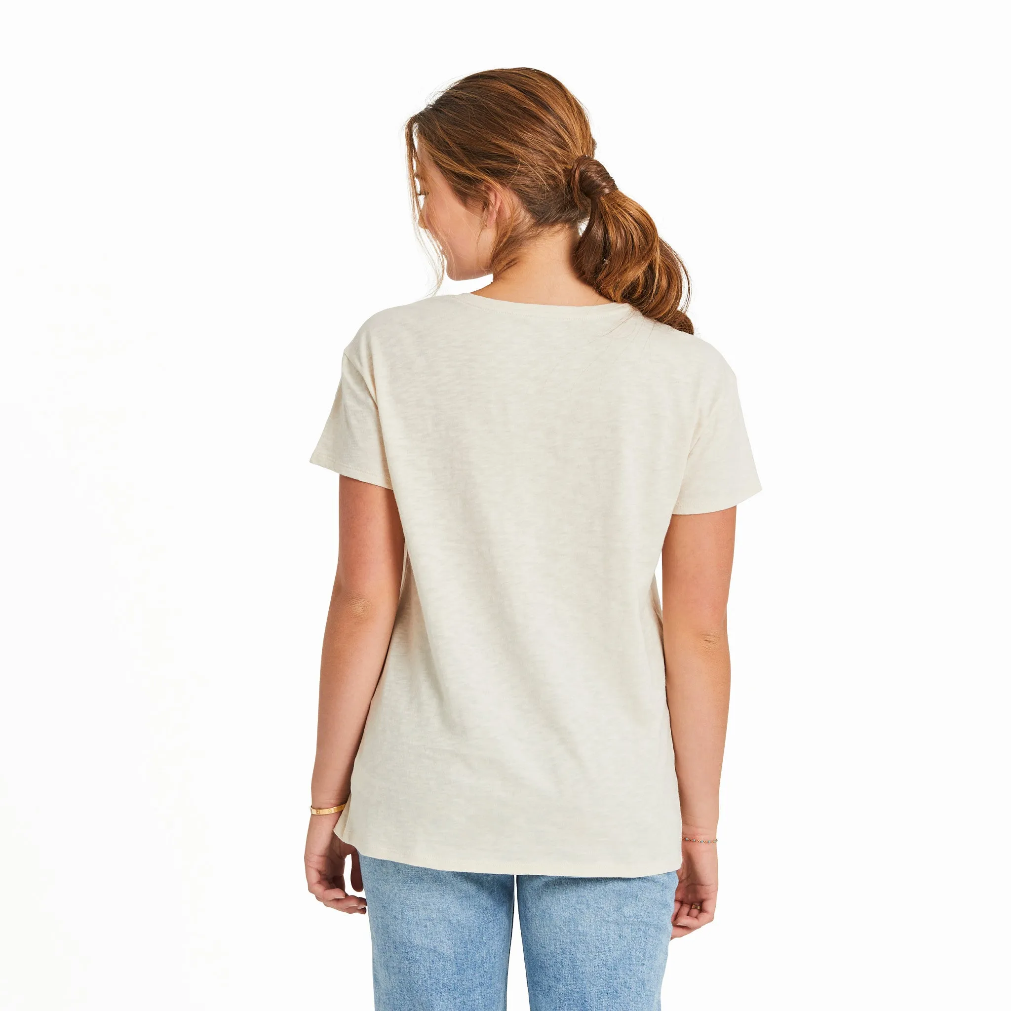 Women's Floral Bee Mandala Slub Easy Fit Tee Life is Good