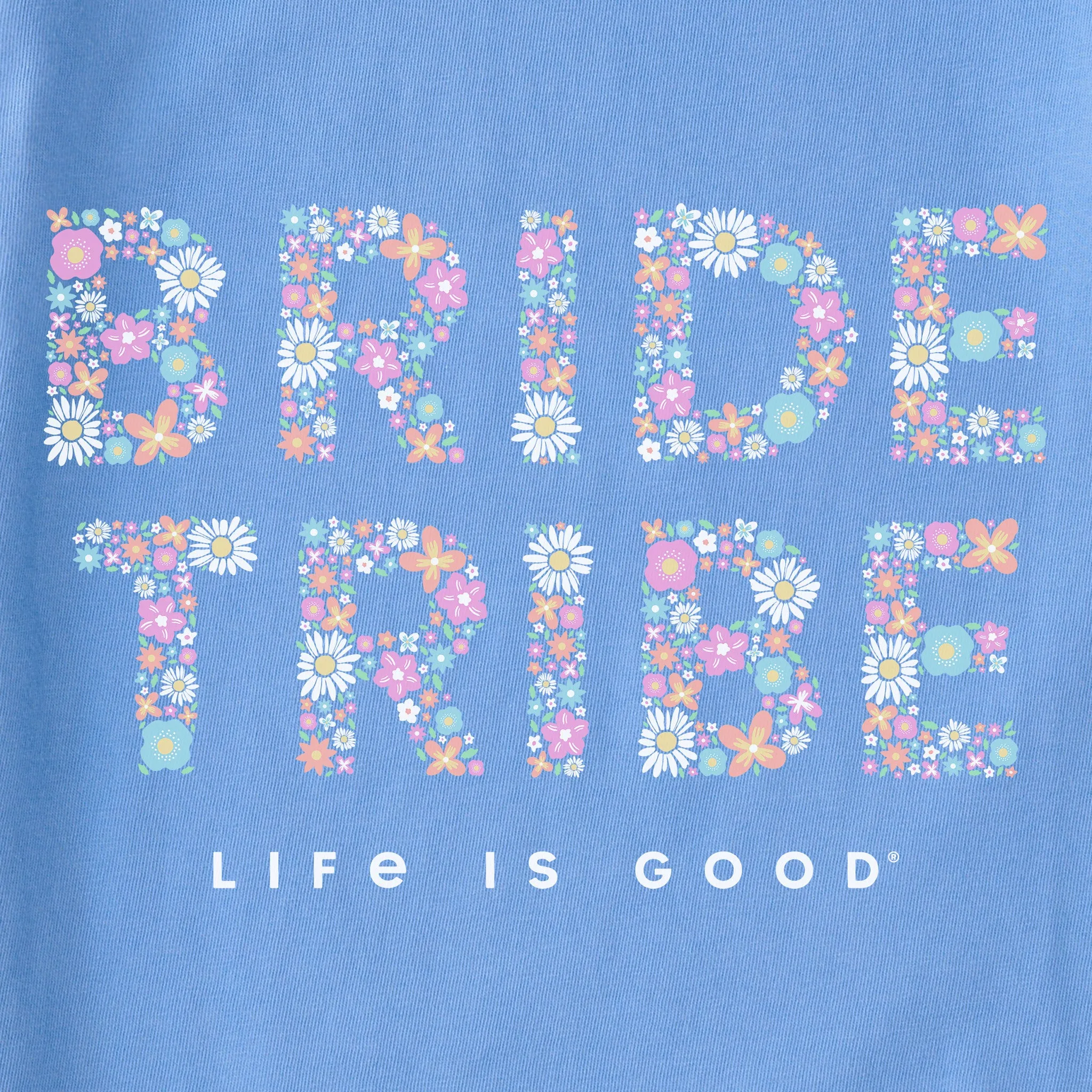 Women's Floral Bride Tribe Short Sleeve Crusher Boxy Tee Life is Good