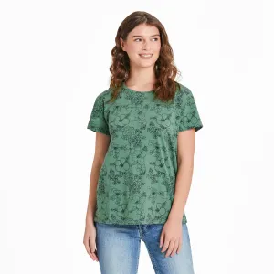 Women's Floral Garden Pattern Crusher-LITE Easy Tee Life is Good