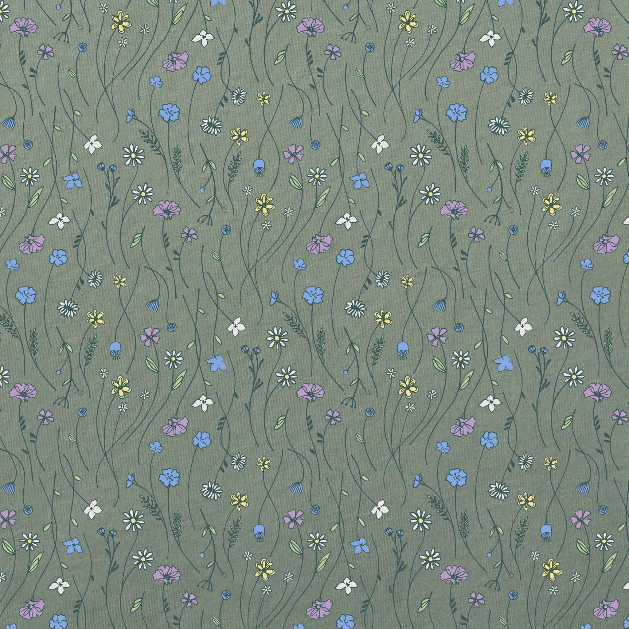 Women's Floral Sketch Pattern Crusher-LITE Easy Tee Life is Good