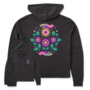 Women's Floral Sun Bloom Crusher Boxy Hoodie Life is Good