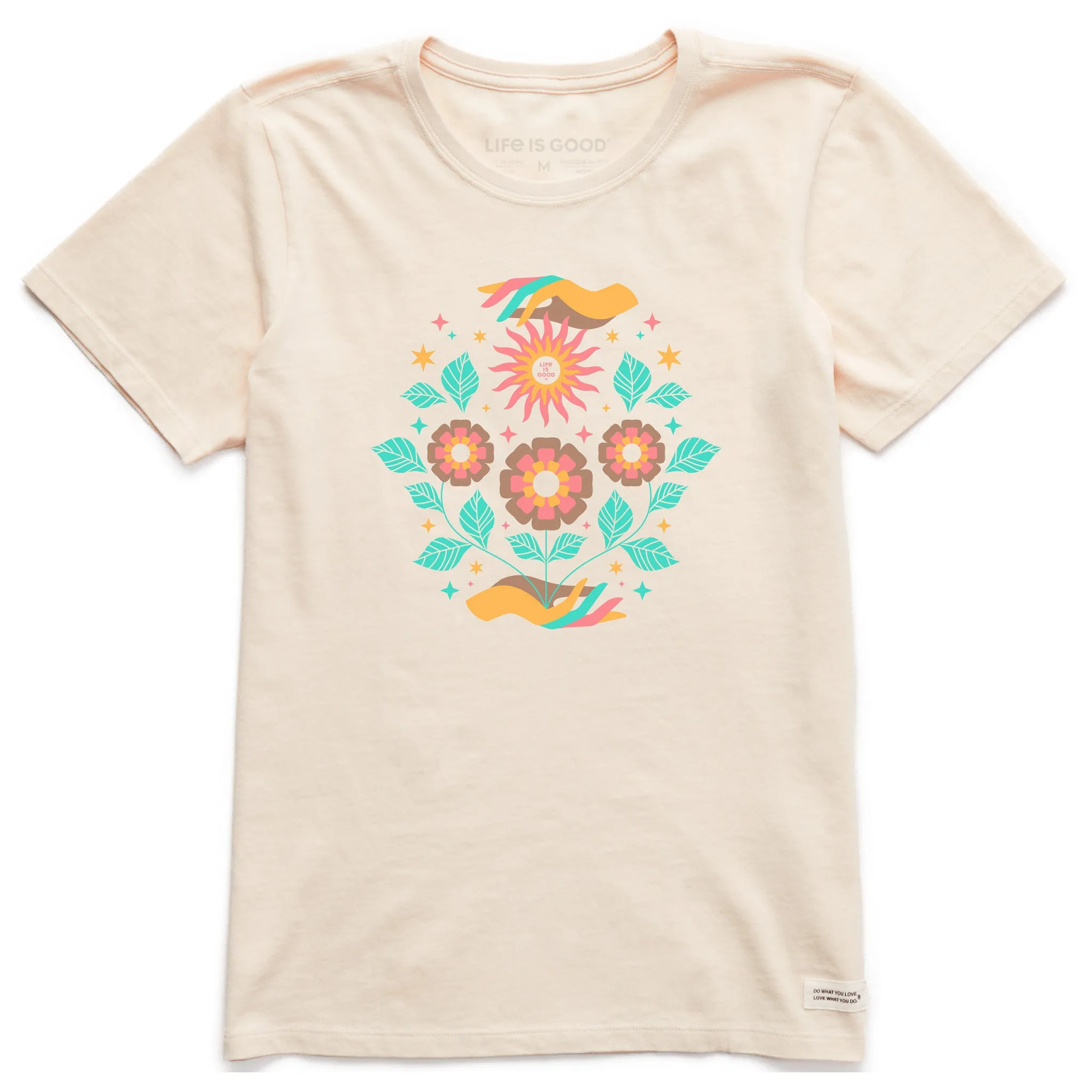 Women's Floral Sun Bloom Short Sleeve Crusher Tee Life is Good