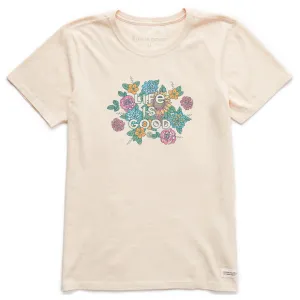 Women's Florals LIG Stacked Short Sleeve Crusher Tee Life is Good
