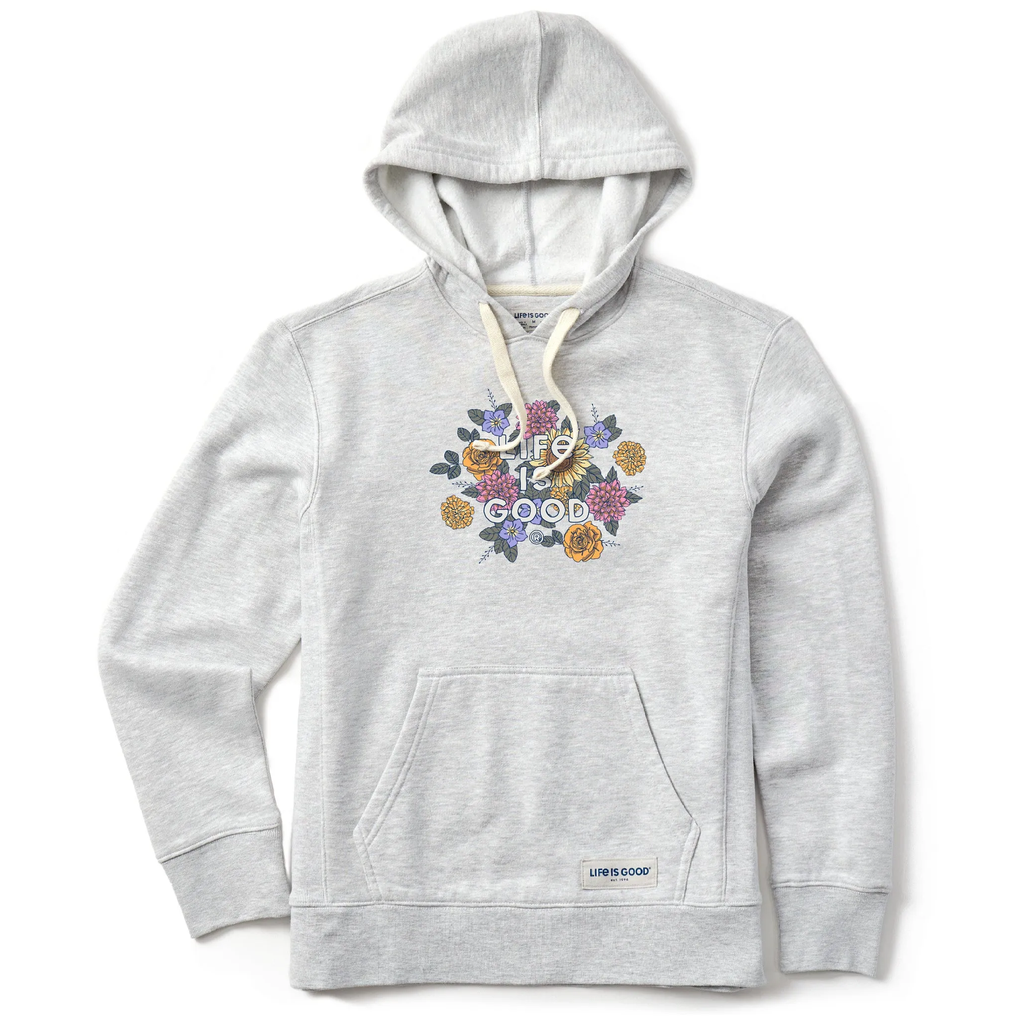 Women's Florals LIG Stacked Simply True Fleece Hoodie Life is Good
