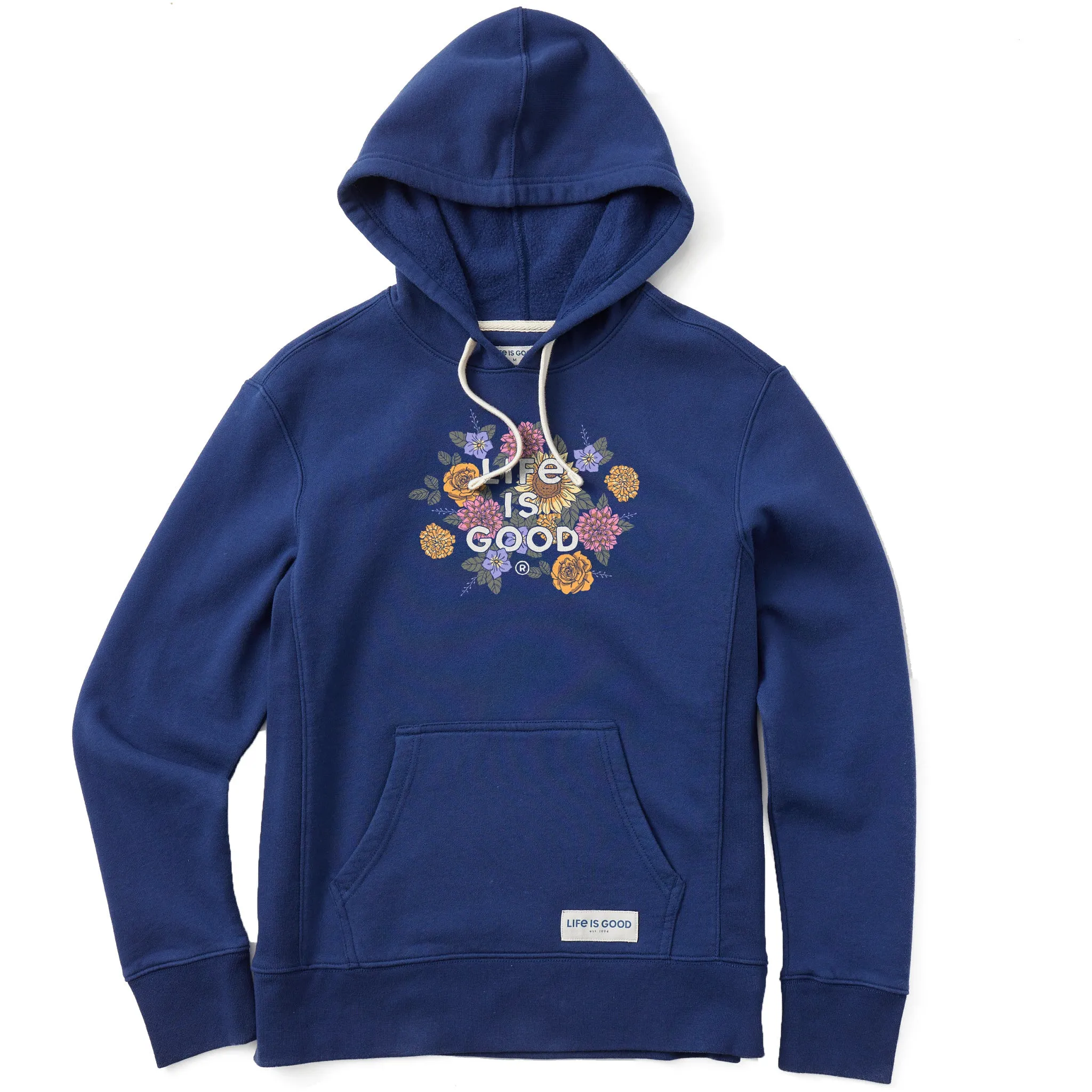 Women's Florals LIG Stacked Simply True Fleece Hoodie Life is Good
