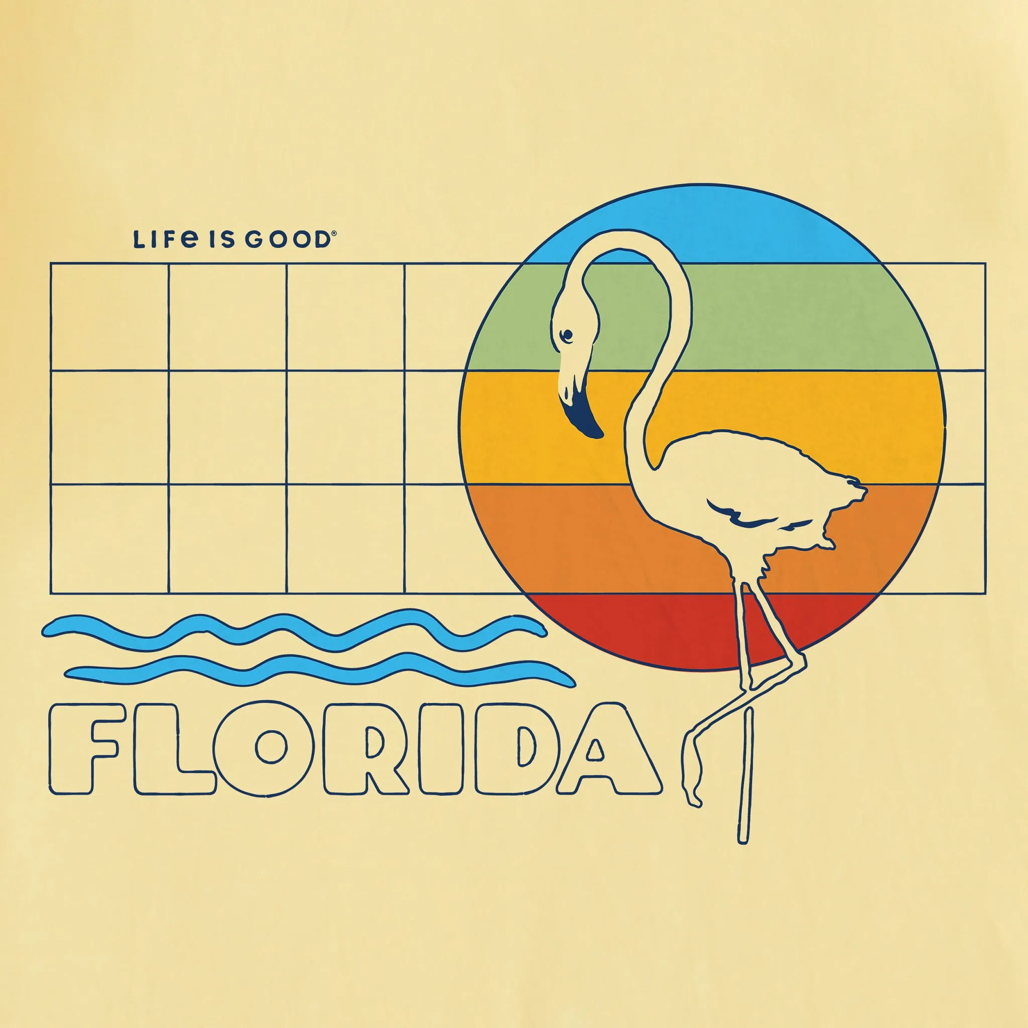 Women's Florida Flamingo Short Sleeve Crusher Tee Life is Good