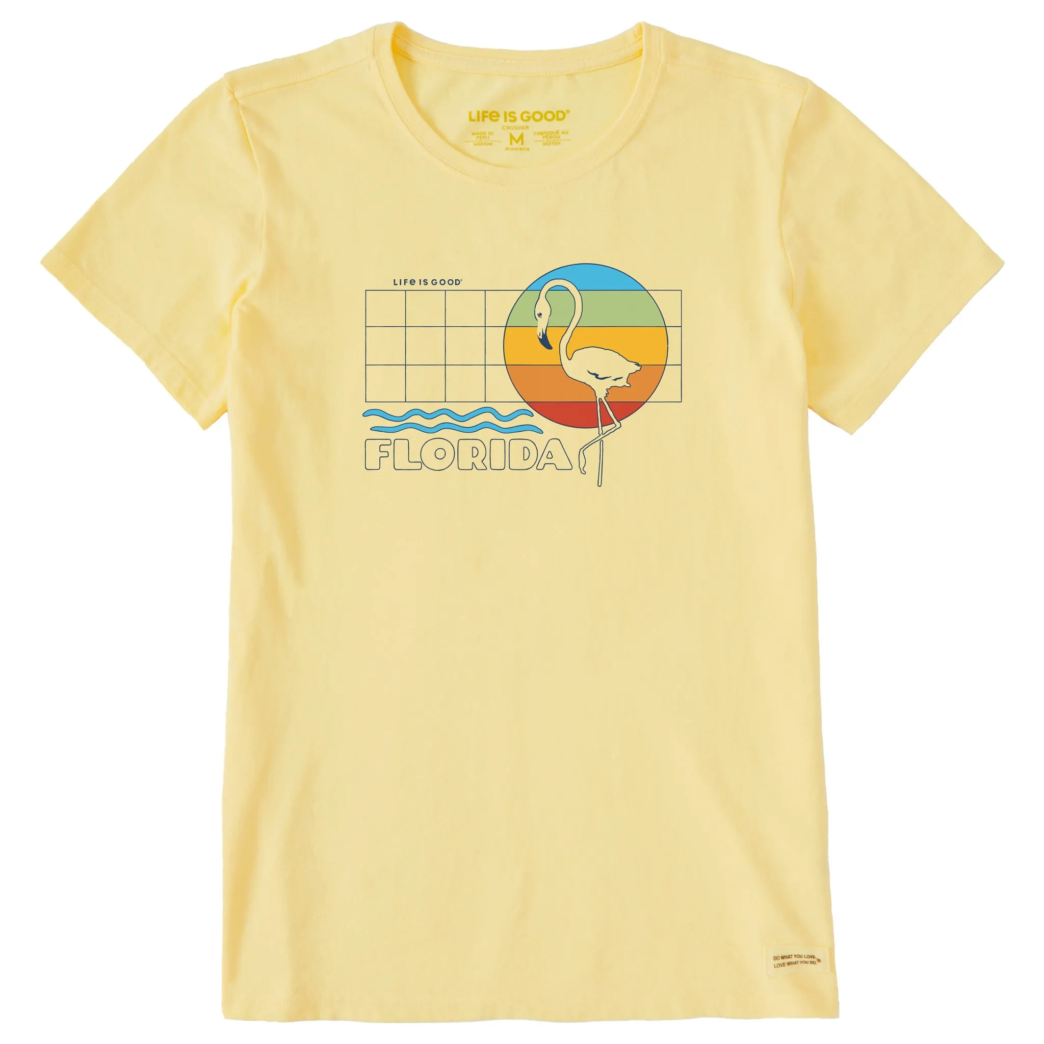 Women's Florida Flamingo Short Sleeve Crusher Tee Life is Good