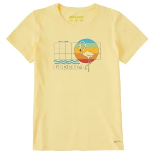 Women's Florida Flamingo Short Sleeve Crusher Tee Life is Good
