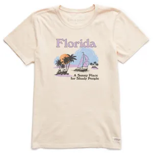 Women's Florida Sunny Place for Shady People Short Sleeve Crusher Tee Life is Good