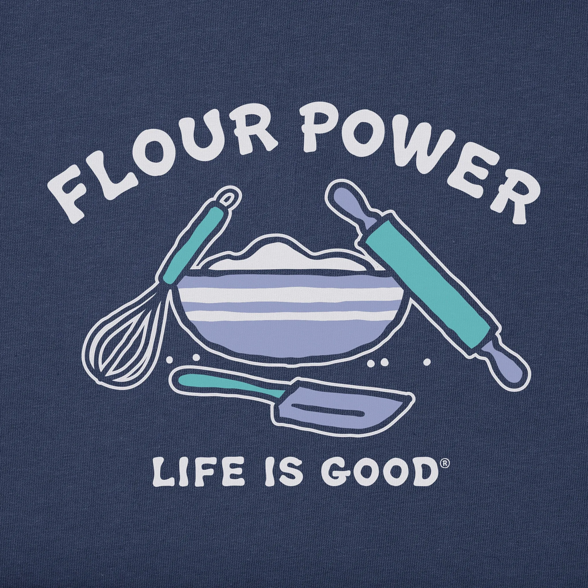 Women's Flour Power Short Sleeve Crusher Tee Life is Good