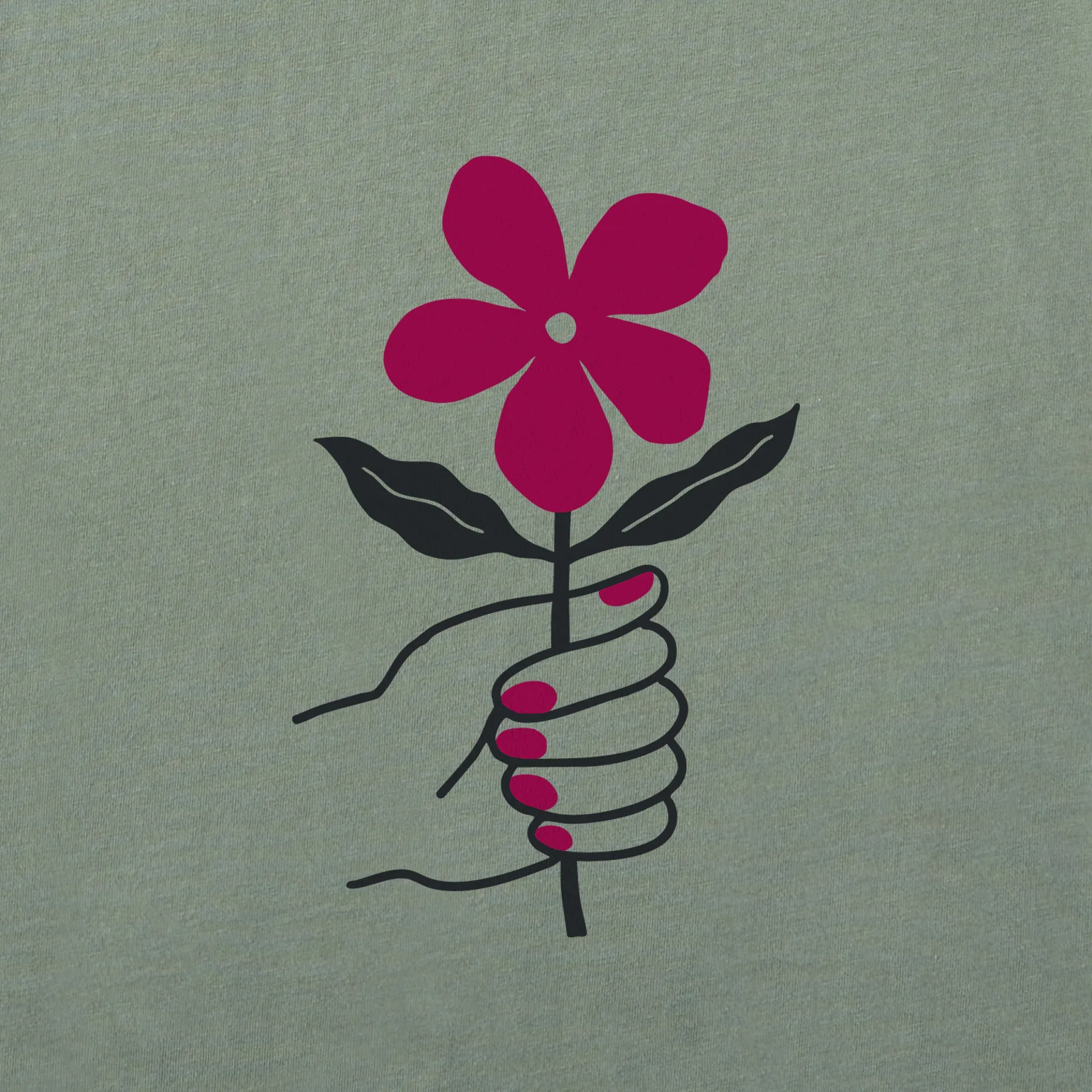 Women's Flower in Hand Short Sleeve Crusher Boxy Tee Life is Good