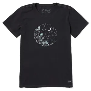 Women's Flower Moonrise Short Sleeve Tee Life is Good