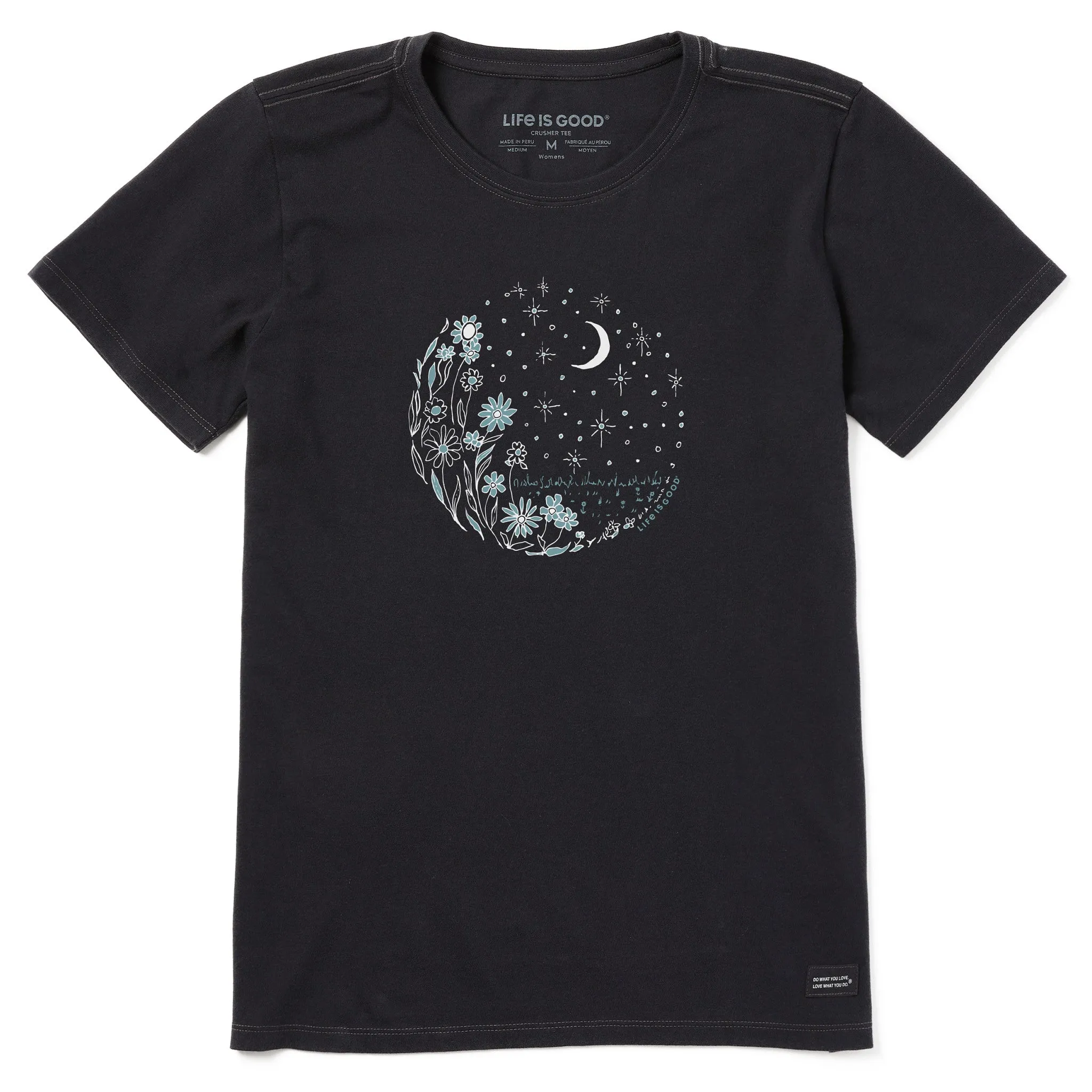 Women's Flower Moonrise Short Sleeve Tee Life is Good
