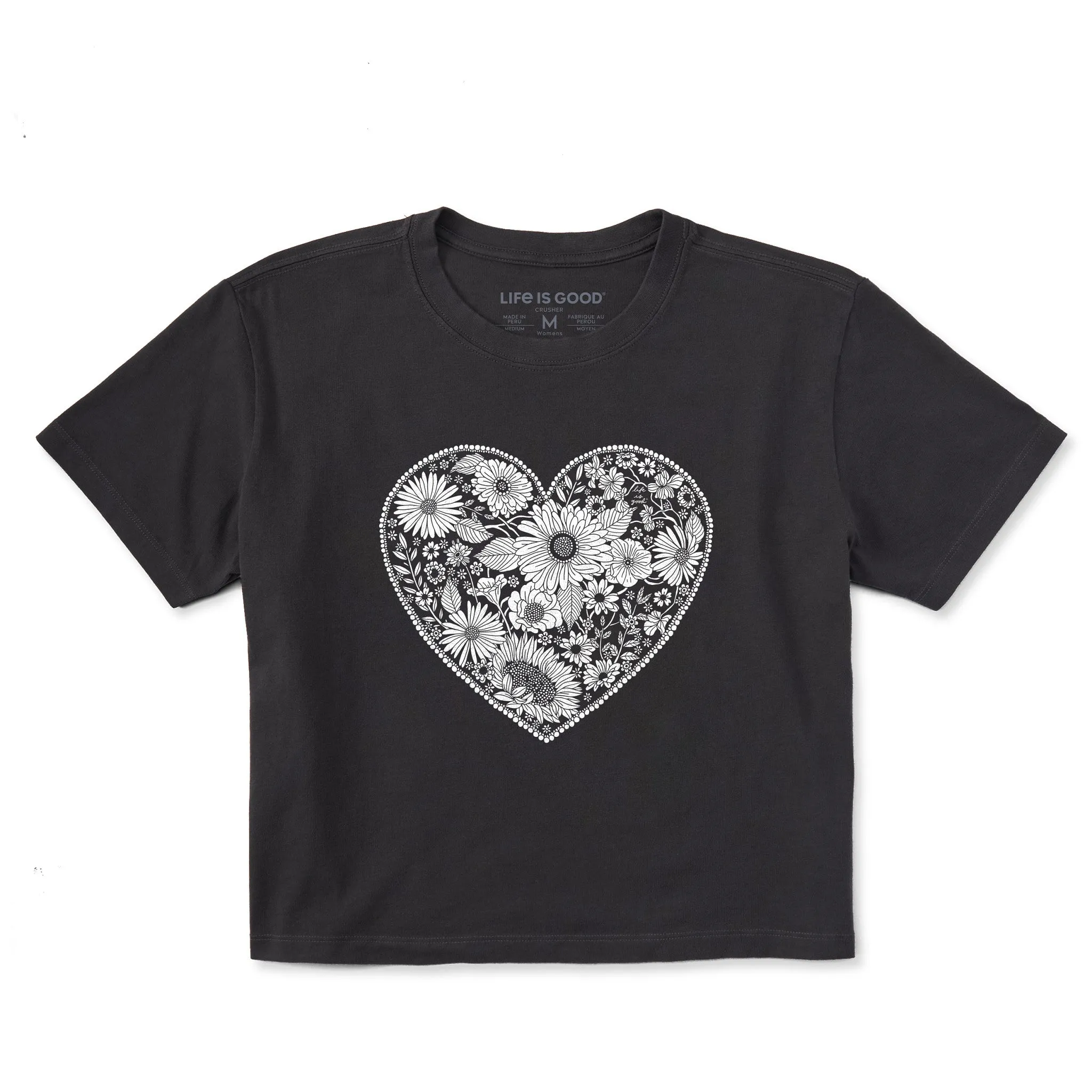 Women's Flowerful Love Short Sleeve Crusher Boxy Tee Life is Good