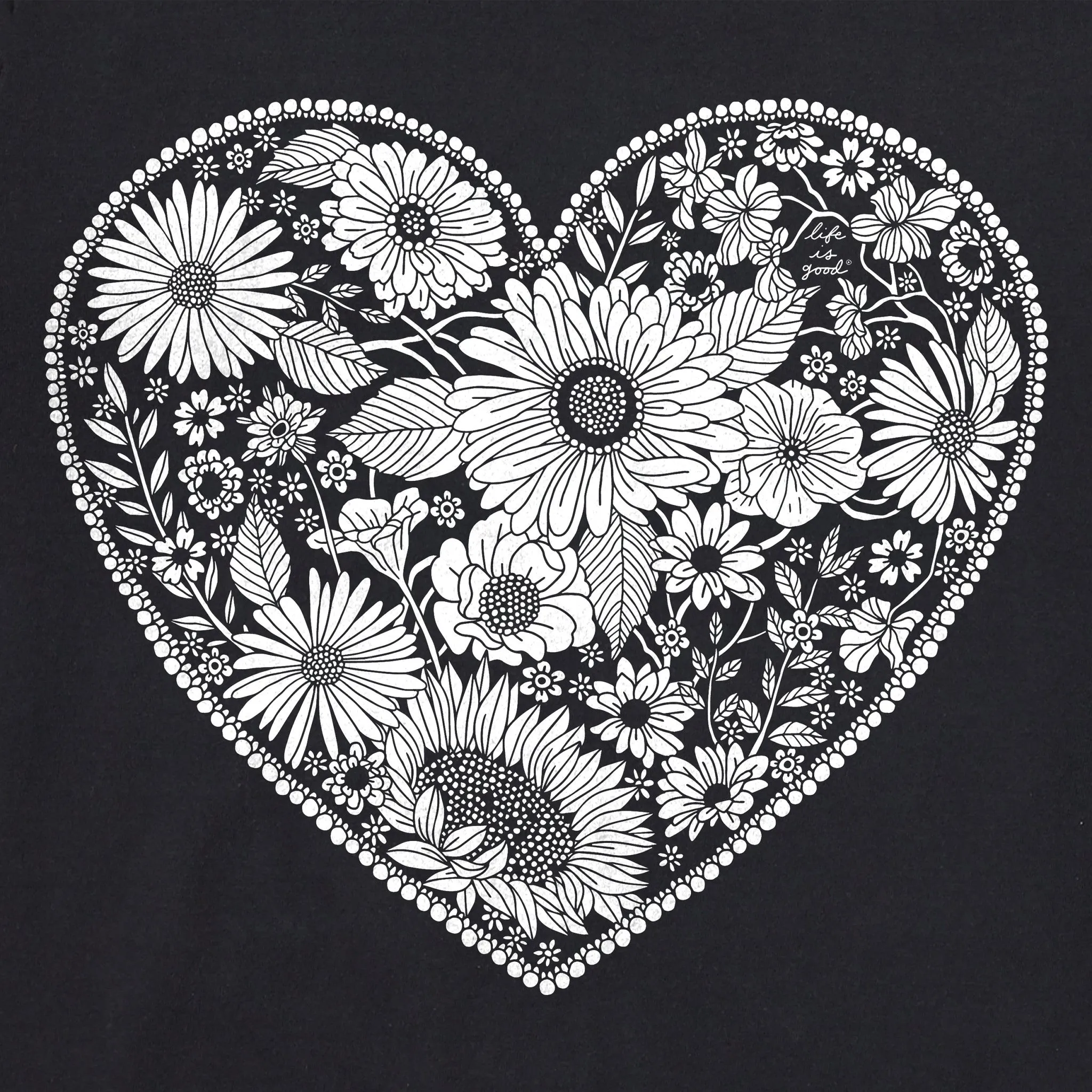 Women's Flowerful Love Short Sleeve Crusher Boxy Tee Life is Good