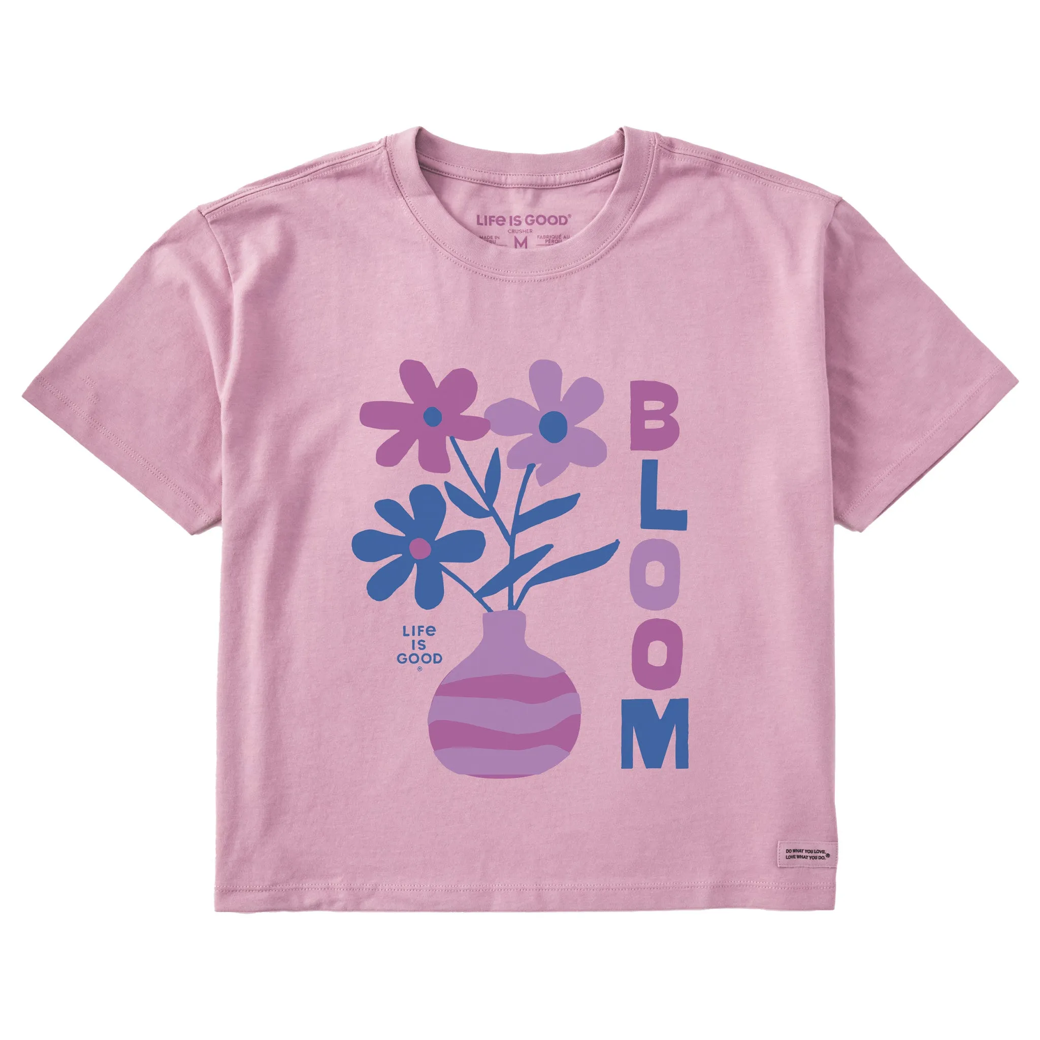 Women's Flowers in Bloom Short Sleeve Crusher Boxy Tee Life is Good