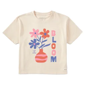 Women's Flowers in Bloom Short Sleeve Crusher Boxy Tee Life is Good