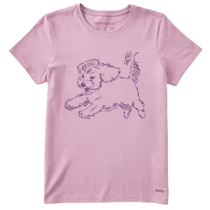 Women's Flying Doodle Short Sleeve Crusher Tee Life is Good