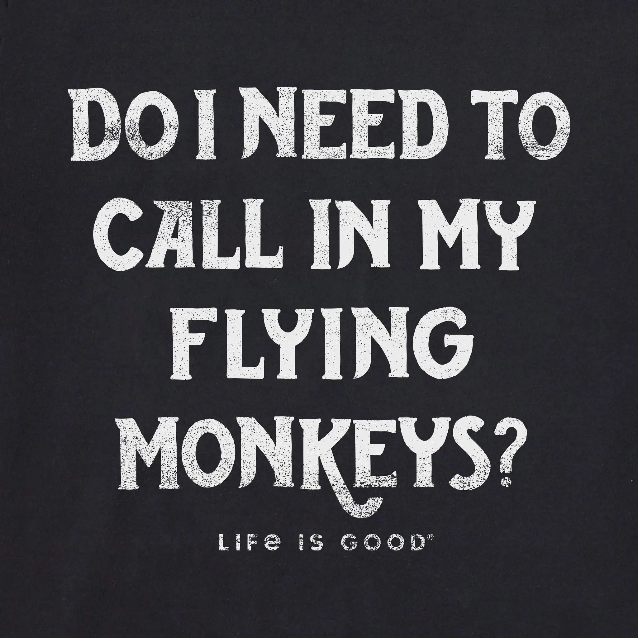 Women's FLYING MONKEY Long Sleeve Crusher Boxy Tee Life is Good