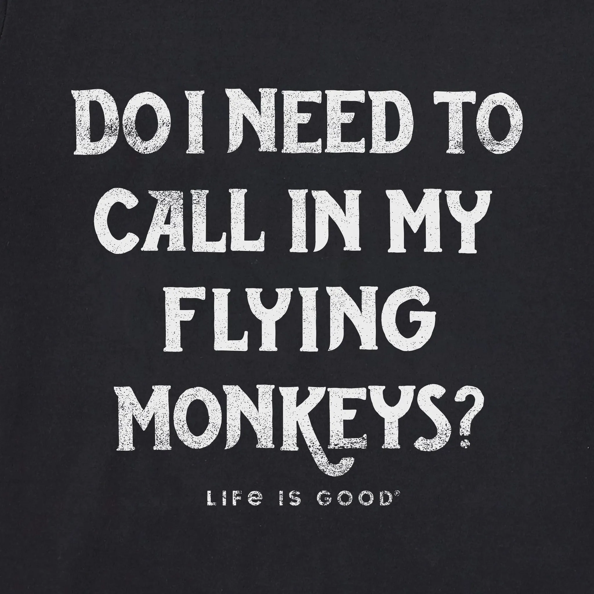 Women's FLYING MONKEY Long Sleeve Crusher Tee Life is Good