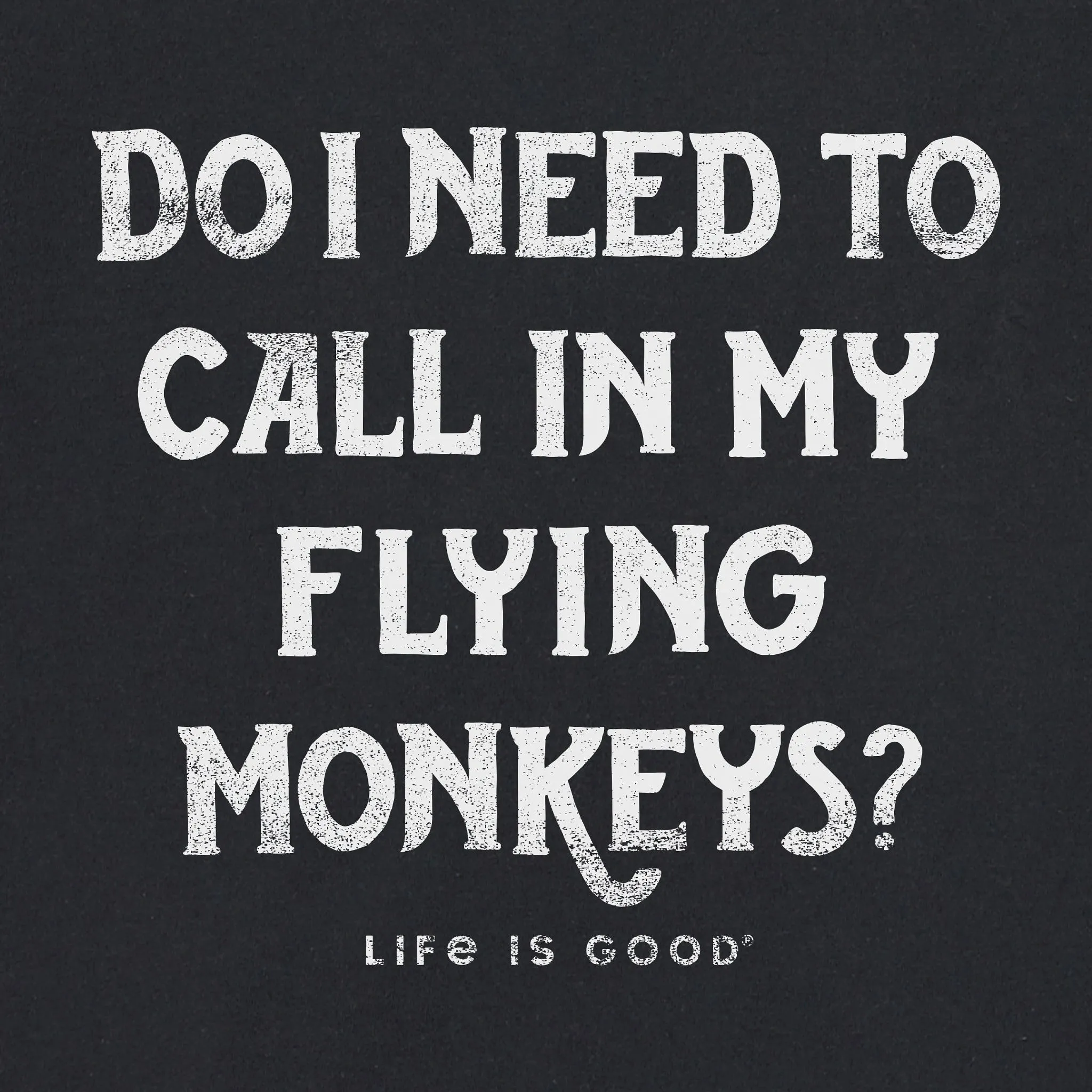 Women's FLYING MONKEY Long Sleeve Crusher Vee Life is Good