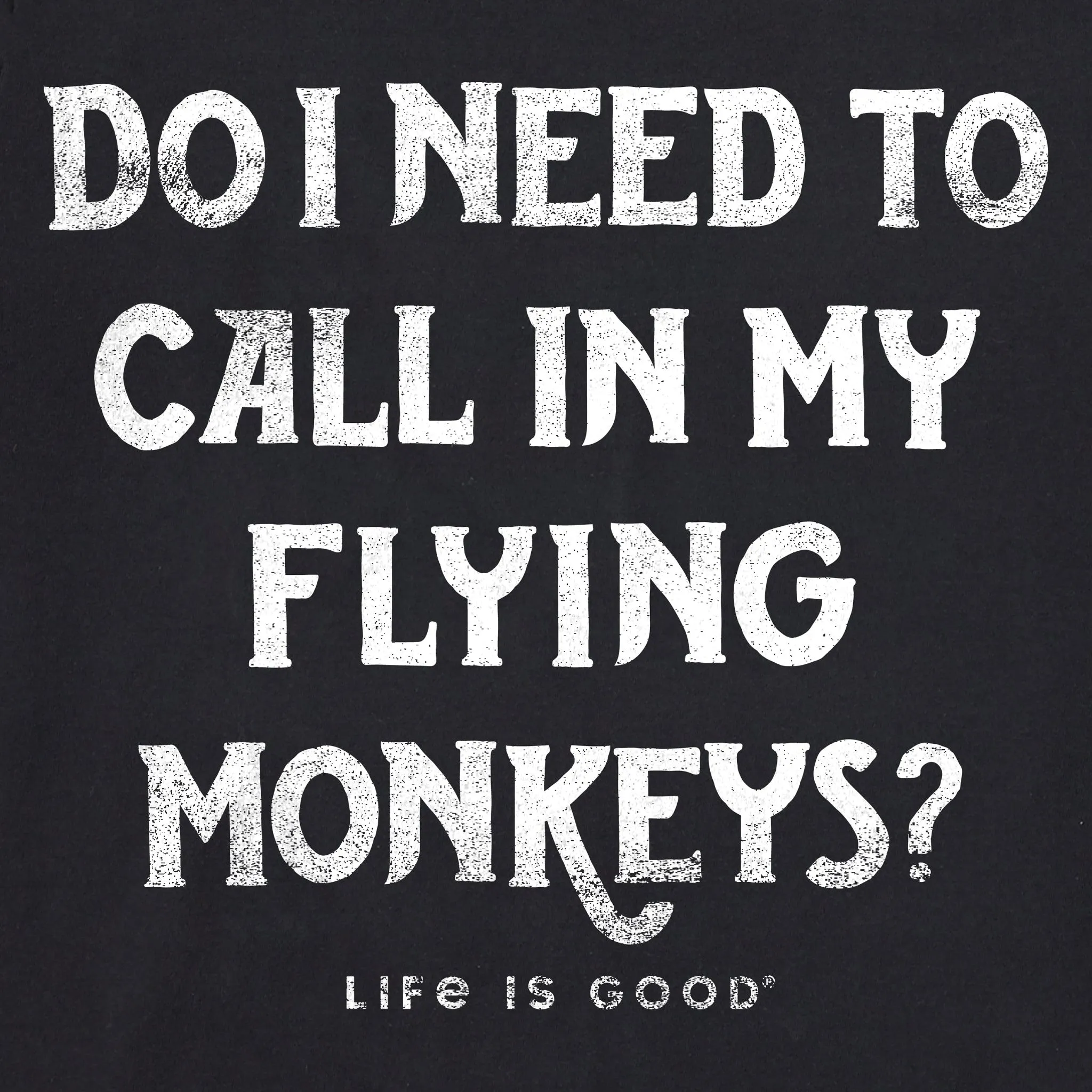 Women's FLYING MONKEY Short Sleeve Crusher Tee Life is Good